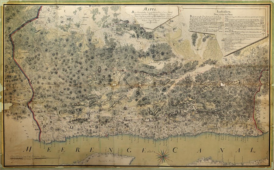 THE LIKA REGIMENT – forestry map, manuscript in colour, 1764 – 1765