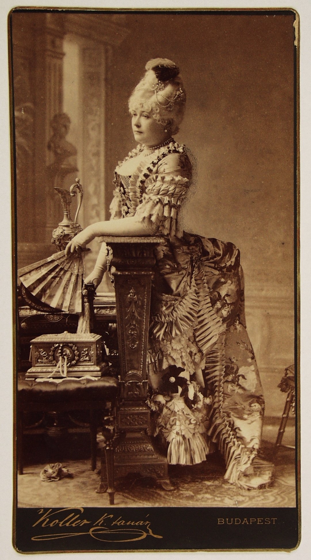  National Archives of Hungary, Festetics family archives, Baroness Lo Presti  as Madame Pompadour, 1885