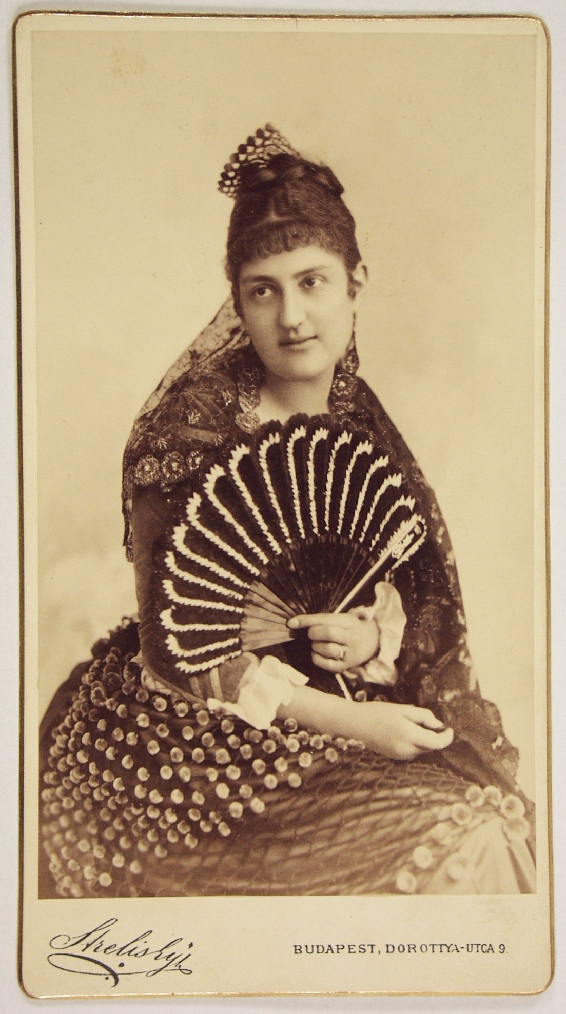  National Archives of Hungary, Festetics family archives, József Görgey, Klára Lipthay as a Sevillian woman, 1885